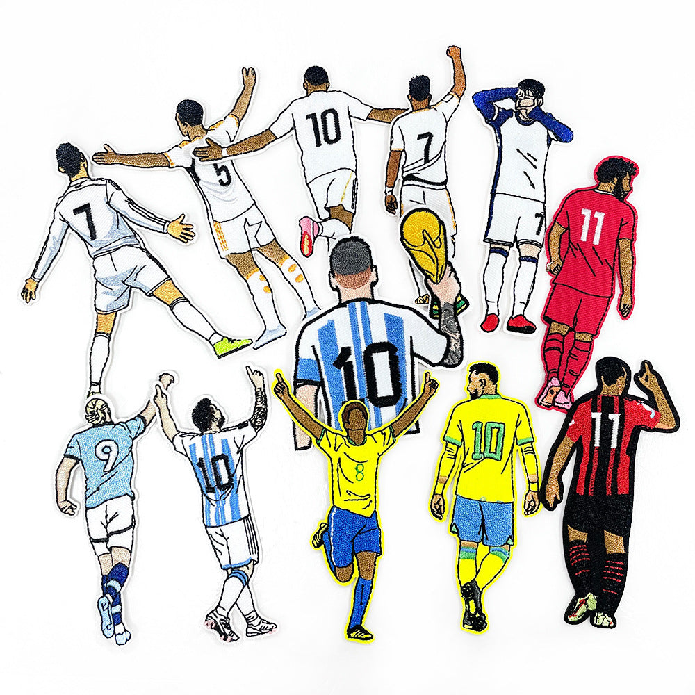 SUPERVALUECHOICE HCSEYB00024 World Cup Soccer Star Series Embroidered Fabric Patches