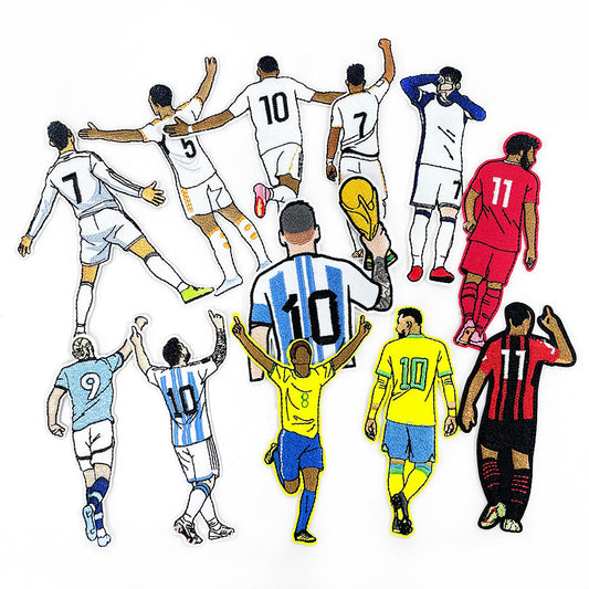 SUPERVALUECHOICE HCSEYB00024 World Cup Soccer Star Series Embroidered Fabric Patches