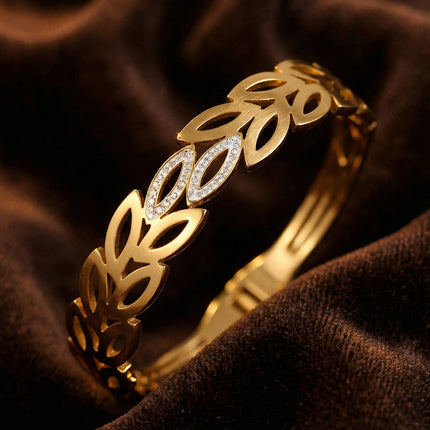 SUPÊR VÃLUE CHOICE HCSEX00014 Gold Leaf Bracelet