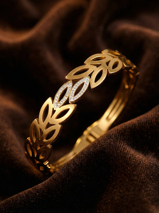 SUPÊR VÃLUE CHOICE HCSEX00014 Gold Leaf Bracelet