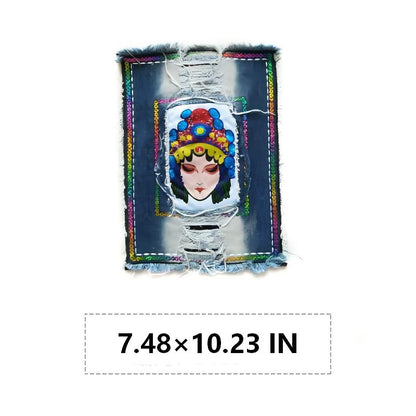 SUPERVALUECHOICE HCSEYE00010 Denim  embroidery clothing fabric patches