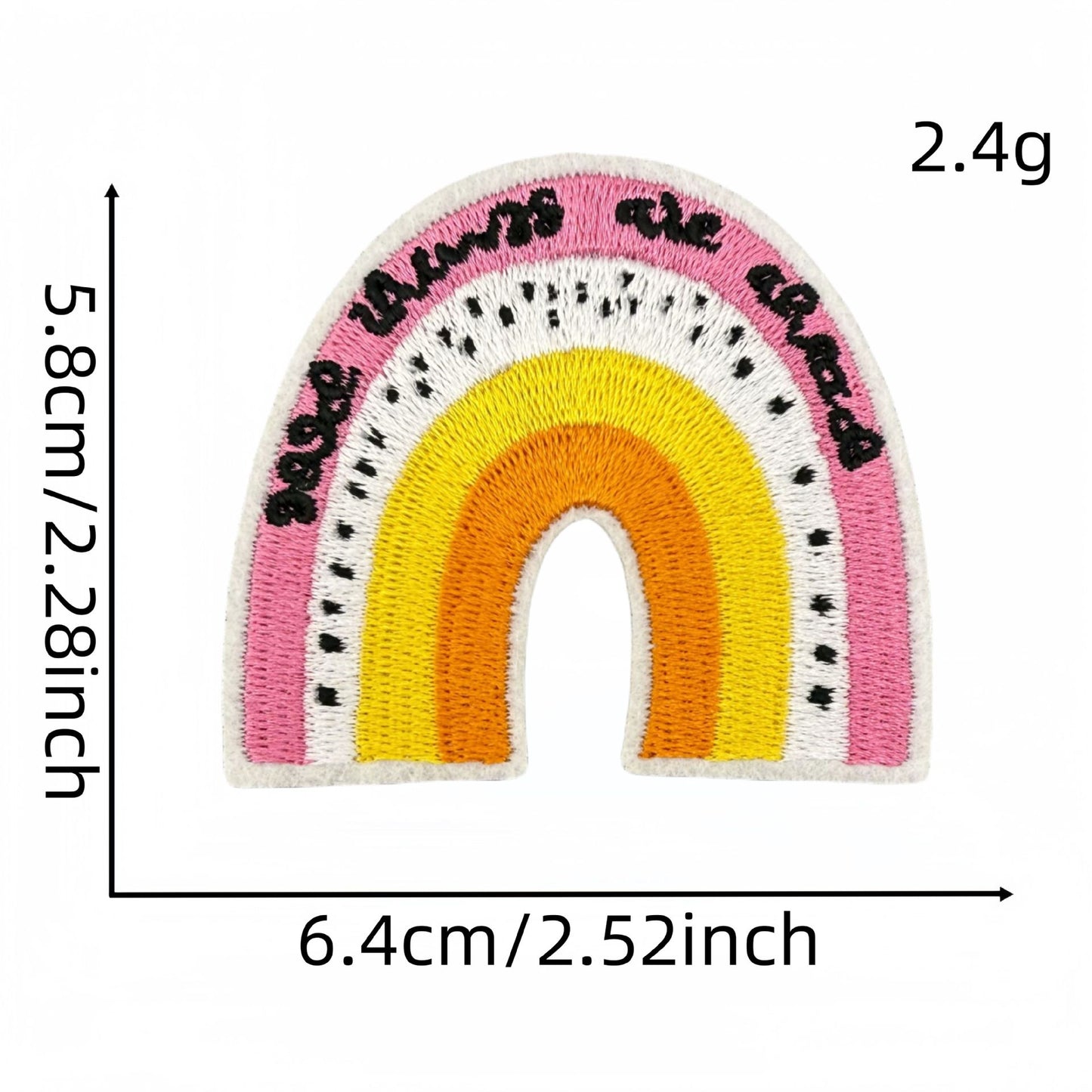 SUPERVALUECHOICE HCSEYSB000019 20Pcs Positive Quote Embroidered Iron On Patches Inspirational Slogan Clothing Decor Appliques