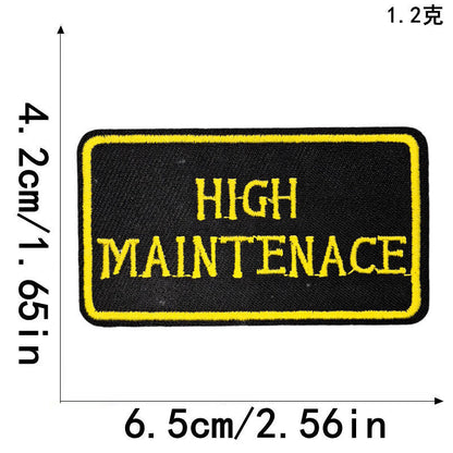 SUPERVALUECHOICE HCSEYSB000018 20Pcs Western Slogan Embroidered Iron On Patches Trendy Word Clothing DIY Decor Appliques