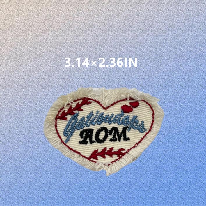 SUPERVALUECHOICE HCSEYE00003 Denim Butterfly  Heart embroidery clothing fabric patches
