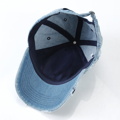 SUPERVALUECHOICE HCSEK00001 Vintage Washed Baseball Cap Distressed Adjustable Couple Casual Sun Protection Hat For Women And Men