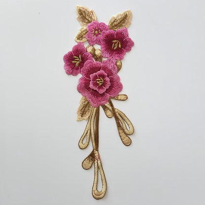 SUPERVALUECHOICE HCSEYB00047 Floral Embroidered Fabric Patches