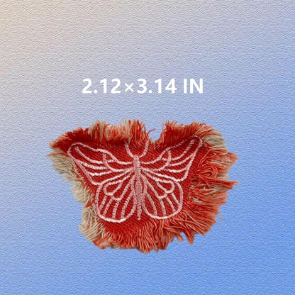 SUPERVALUECHOICE HCSEYE00003 Denim Butterfly  Heart embroidery clothing fabric patches