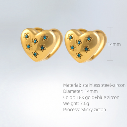 SUPERVALUECHOICE HCSETA00006 Star-shaped stud earrings