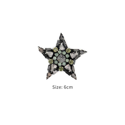 SUPÊR VÃLUE CHOICE  HCSEYD00015 Multi Style Rhinestone Applique Bow Star Flower Tassel Crystal Beaded Sew On Patch for Jacket Jeans Bag DIY Craft Decor