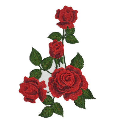 SUPERVALUECHOICE HCSEYB00087 Floral Embroidered Fabric Patches 9.05'' X 12.59''