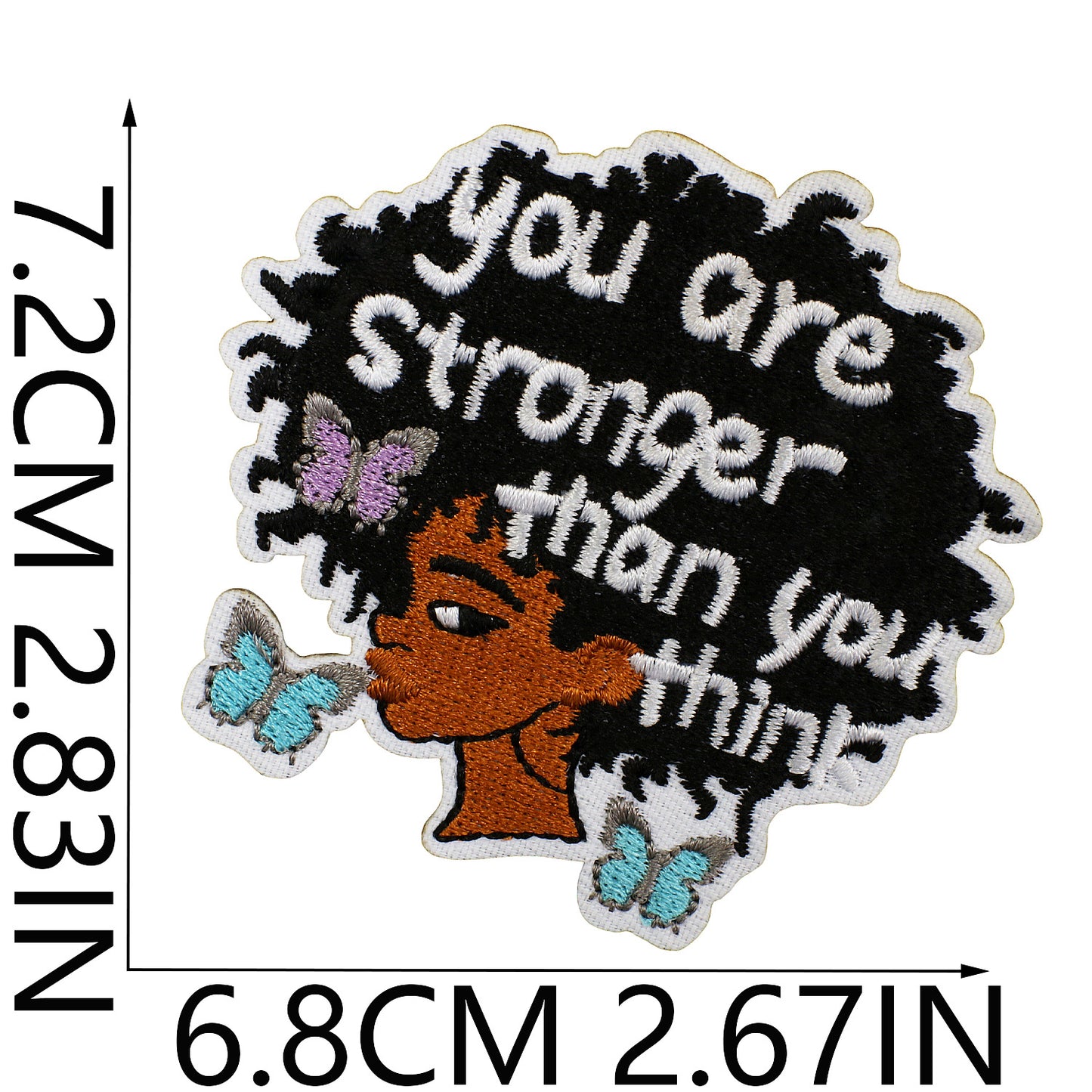 SUPERVALUECHOICE HCSEYB00012 Black Girl Magic Embroidered Fabric Patch