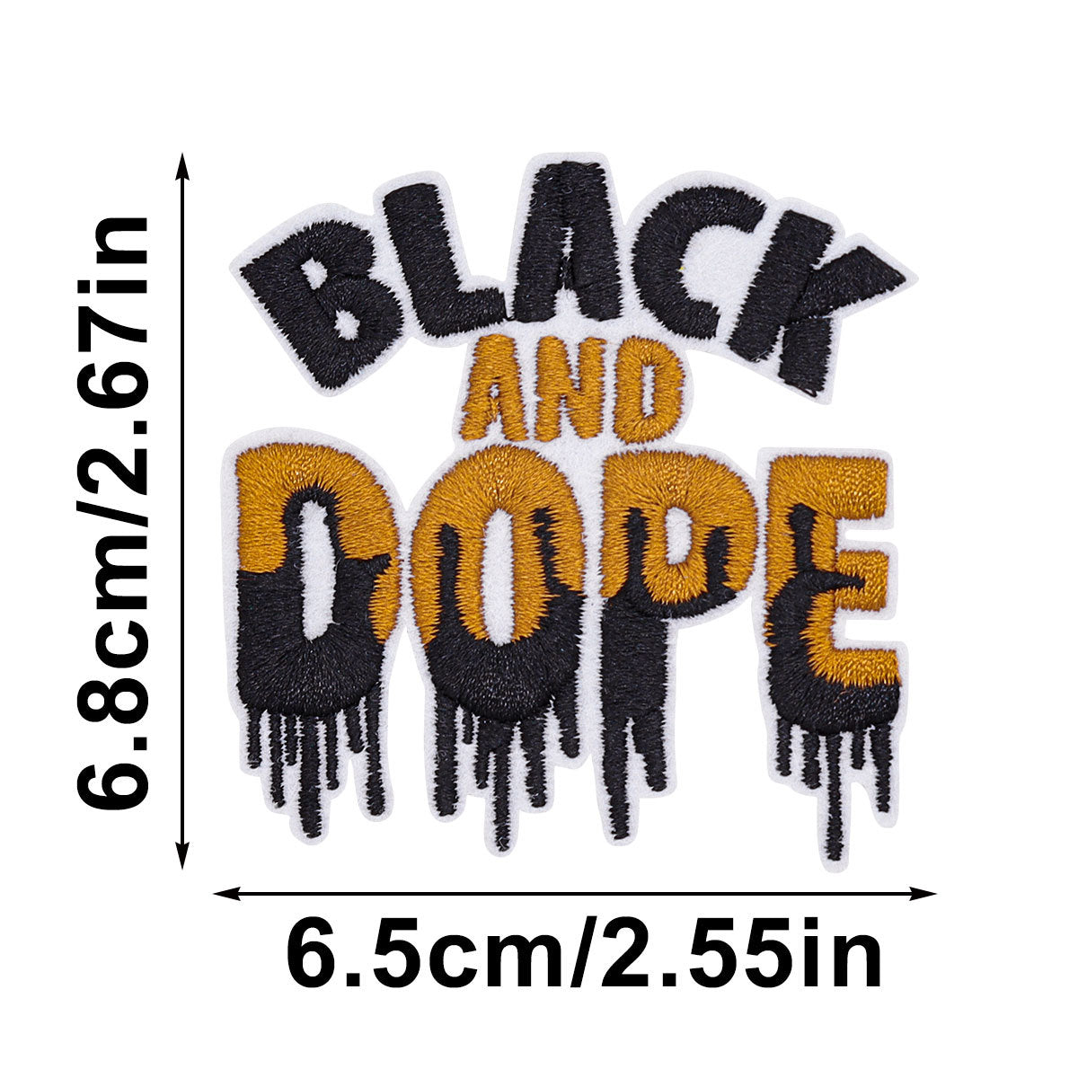 SUPERVALUECHOICE HCSEYSB00108 15Pcs Black Girl Magic Themed Embroidered Iron On Patches Apparel DIY Sewing Decor Appliques