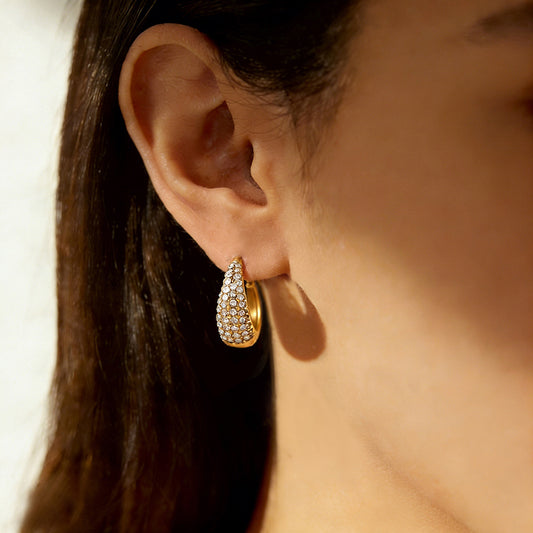 SUPERVALUECHOICE HCSETA00008 U-shaped zircon earrings