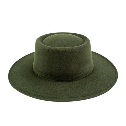 SUPERVALUECHOICE HCSEK00041 Vegan suede  Top Fedora Wool Felt Hat for Women & Men