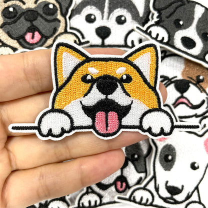 SUPER VALUE CHOICE  HCSEYB00001 Dog-themed embroidered fabric patches