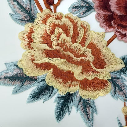 SUPERVALUECHOICE HCSEYB00046  Floral Embroidered Fabric Patches  16.9'' X 24.8''