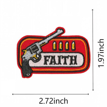 SUPERVALUECHOICE HCSEYSB000025 50Pcs Western Cowboy Themed Embroidered Iron On Patches Garment DIY Decor Appliques