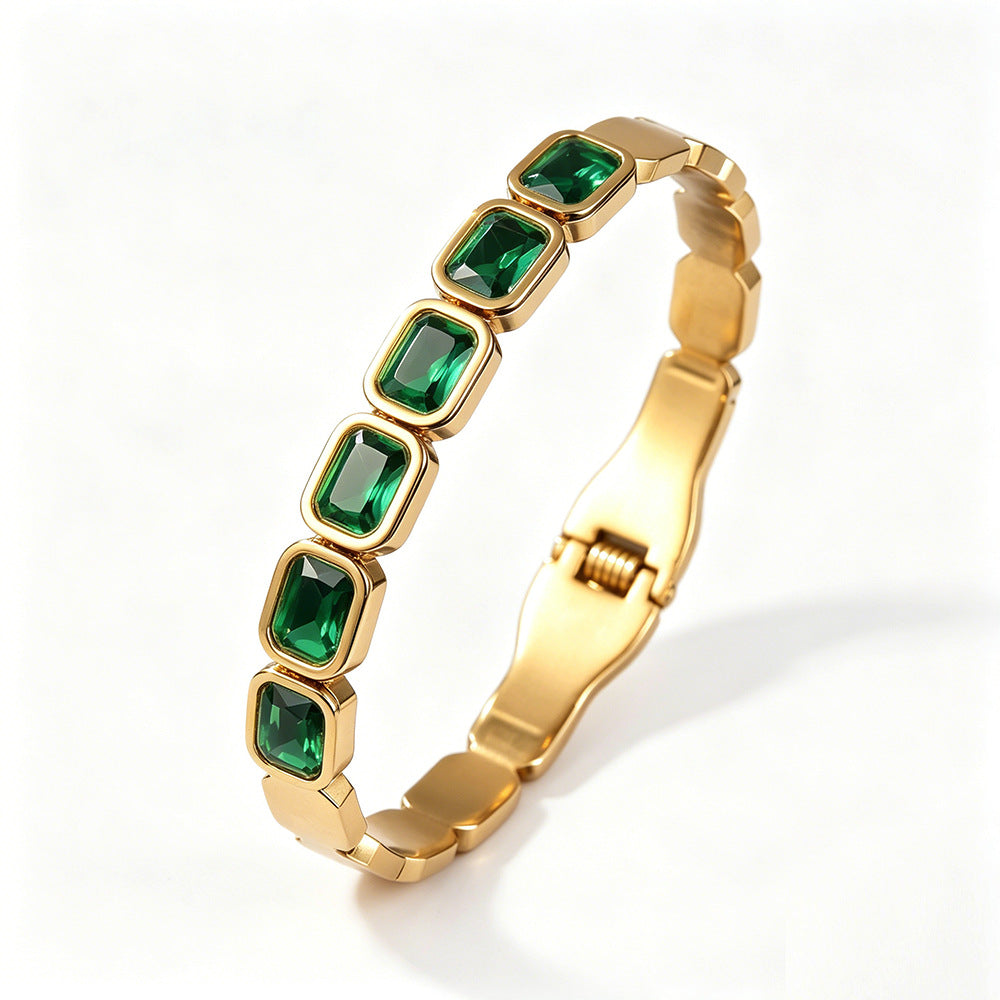 SUPÊR VÃLUE CHOICE HCSEX00004 Square Gemstone Bracelet