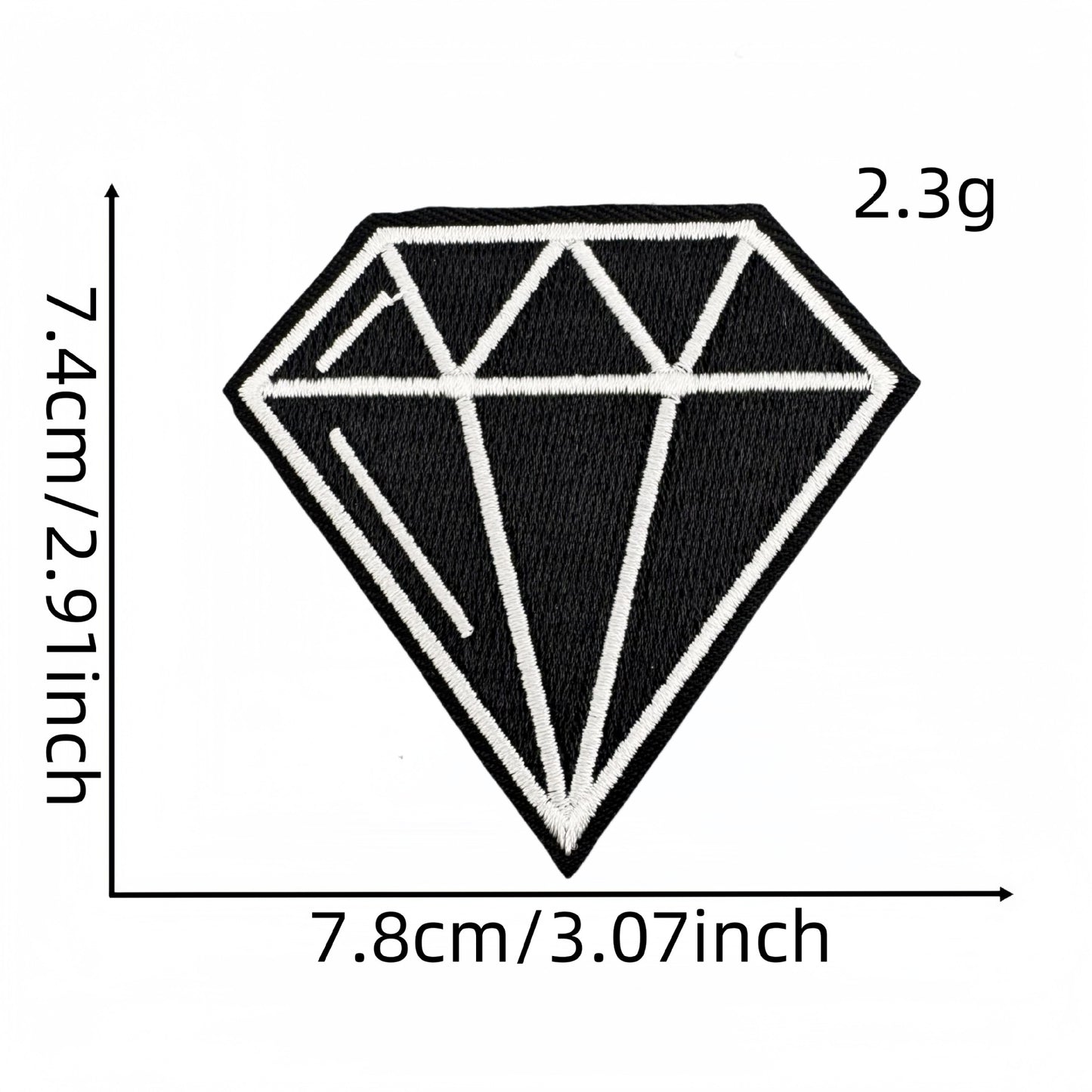 SUPERVALUECHOICE HCSEYB00033 Vintage English Graffiti Embroidered Fabric Patch