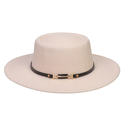 SUPERVALUECHOICE HCSEK00045 Vegan suede Top Fedora Hat Wool Felt Jazz Style Winter Unisex