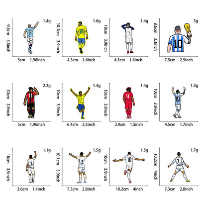SUPERVALUECHOICE HCSEYB00024 World Cup Soccer Star Series Embroidered Fabric Patches