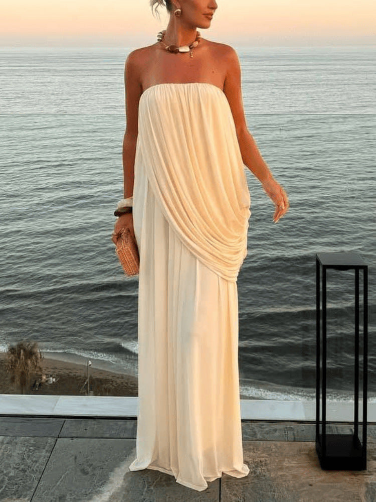 SUPERVALUECHOICE HCSEAA00065 Unique Design Loose Tube Top Maxi Dress