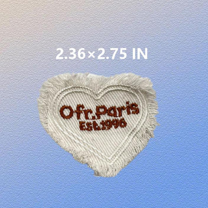 SUPERVALUECHOICE HCSEYE00003 Denim Butterfly  Heart embroidery clothing fabric patches
