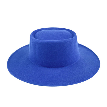 SUPERVALUECHOICE HCSEK00041 Vegan suede  Top Fedora Wool Felt Hat for Women & Men