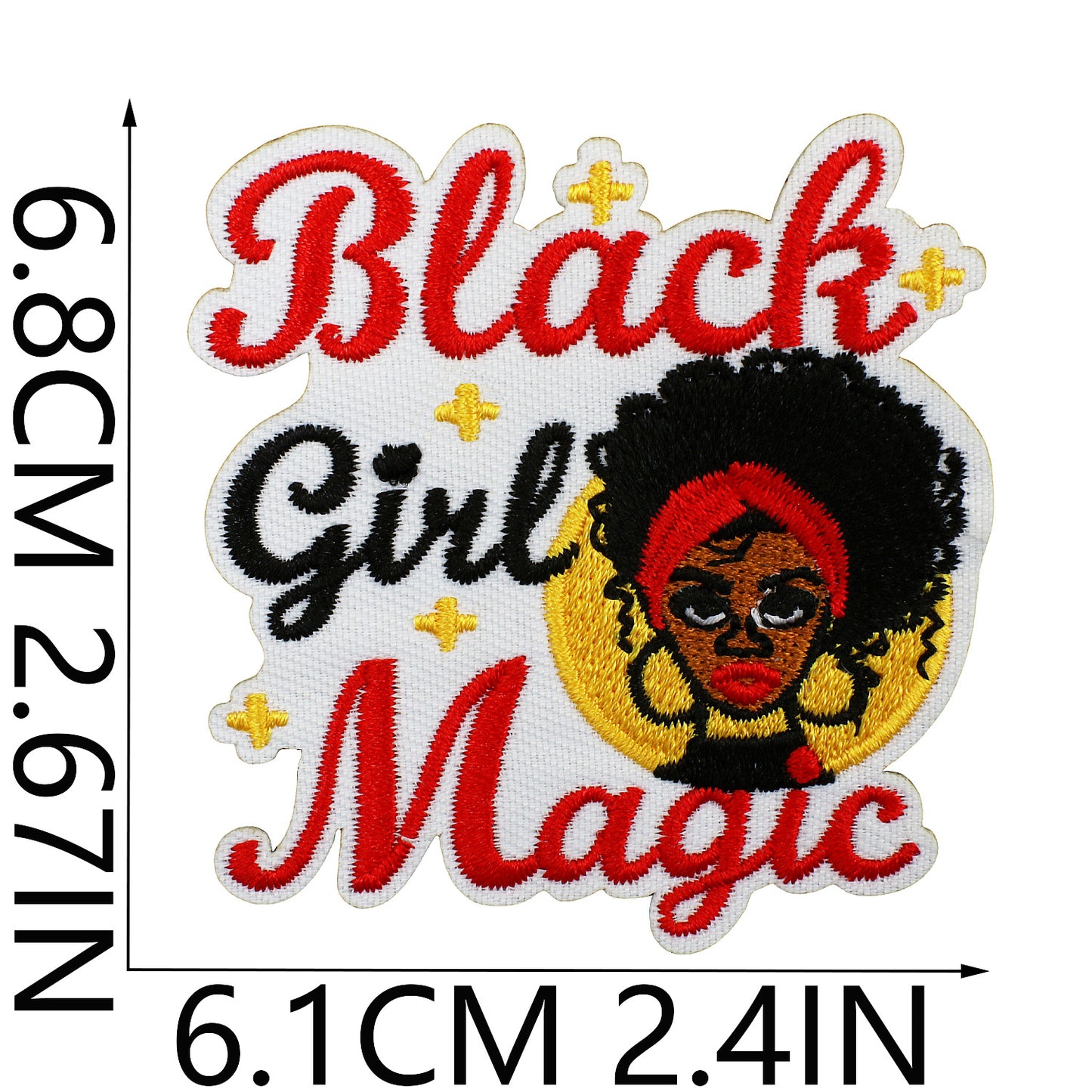 SUPERVALUECHOICE HCSEYB00012 Black Girl Magic Embroidered Fabric Patch
