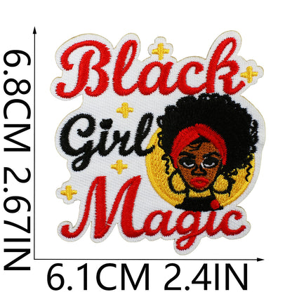 SUPERVALUECHOICE HCSEYB00012 Black Girl Magic Embroidered Fabric Patch