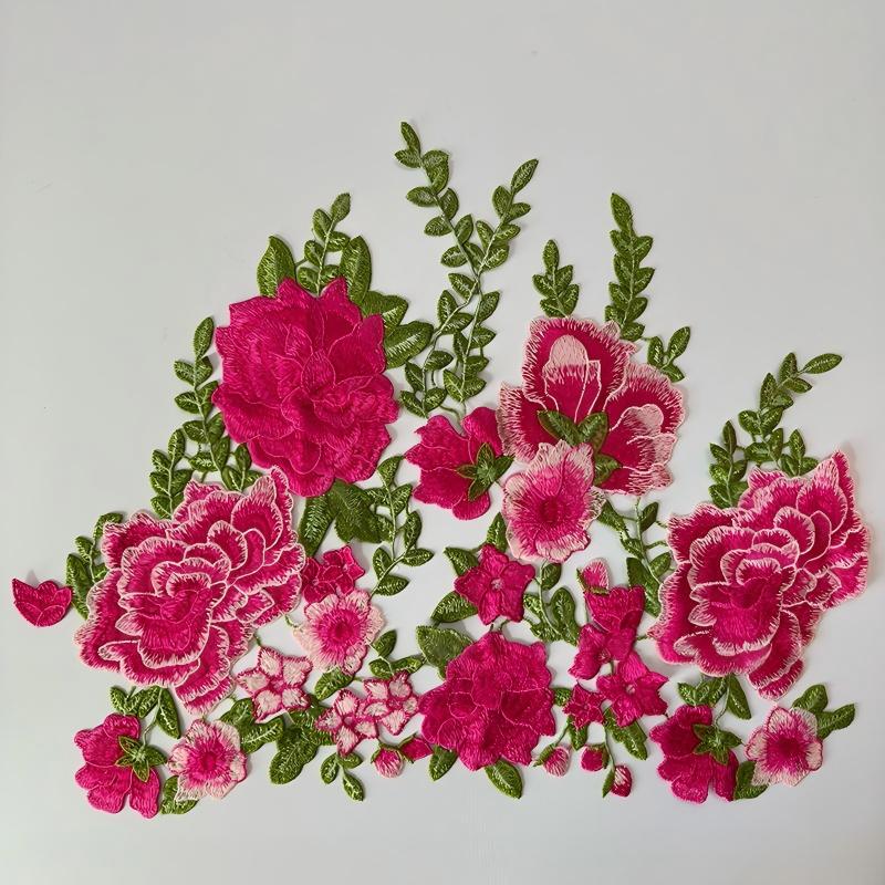 SUPERVALUECHOICE HCSEYB00061 Floral Embroidered Fabric Patches 15.35'' X 11.81''