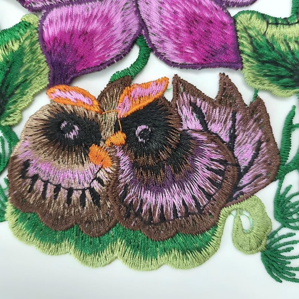 SUPERVALUECHOICE HCSEYB00048 Floral Embroidered Fabric Patches 6.29'' X 9.05''