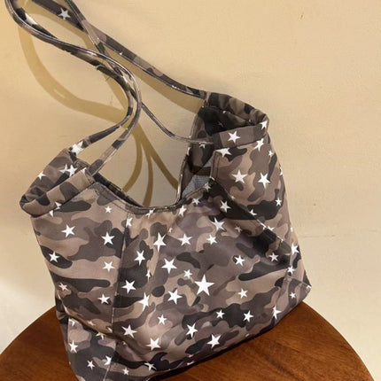 SuperValueChoice HCSEFA00067 Styles Camouflage Star Canvas Womens Bag Korean Large Capacity Handbag Daily Versatile