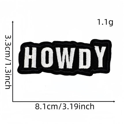 SUPERVALUECHOICE HCSEYB00032 Vintage English Graffiti Embroidered Fabric Patch