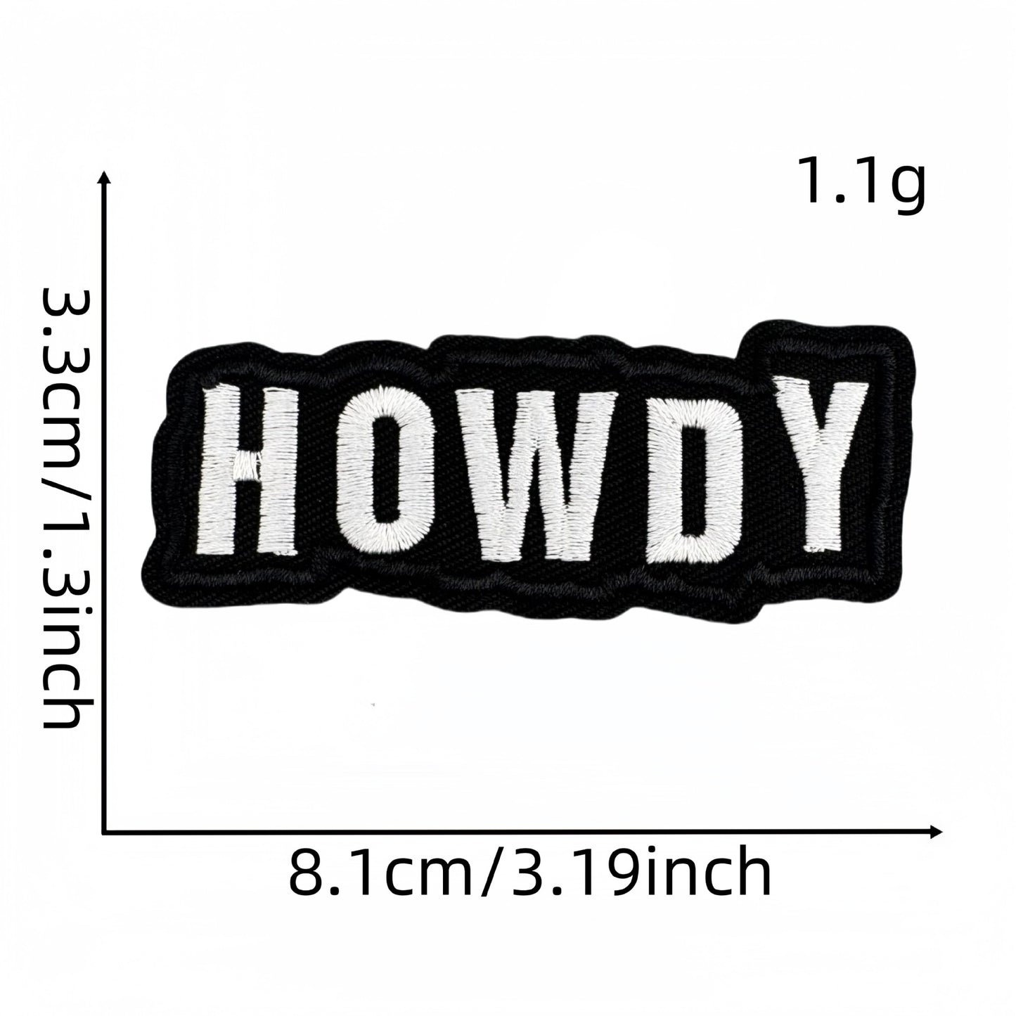 SUPERVALUECHOICE HCSEYB00032 Vintage English Graffiti Embroidered Fabric Patch