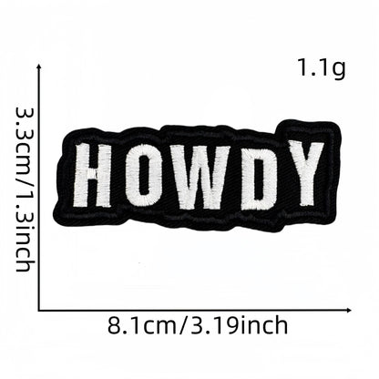 SUPERVALUECHOICE HCSEYB00032 Vintage English Graffiti Embroidered Fabric Patch