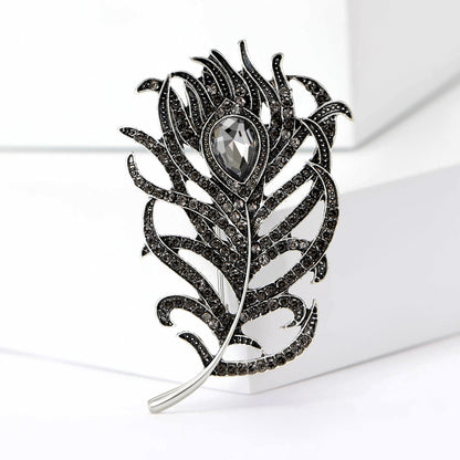 SUPERVALUECHOICE HCSESA00021 Vintage Peacock Feather Brooch