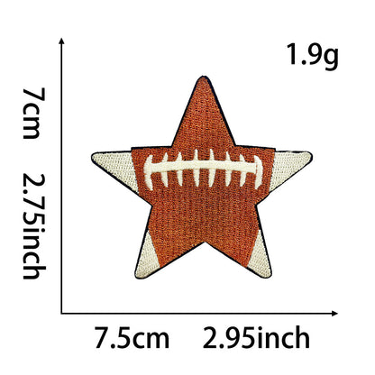 SUPERVALUECHOICE HCSEYB00029 Football Game Day Embroidered Fabric Patches