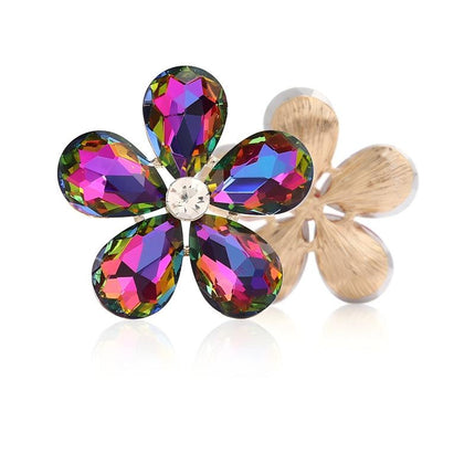 SUPERVALUECHOICE HCSEYD00027 Flower Crystal Rhinestone Multi Color Jewelry Accessories 30*30MM