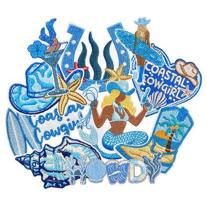 SUPERVALUECHOICE HCSEYB00017 Coastal Cowboy-Style Embroidered Patches