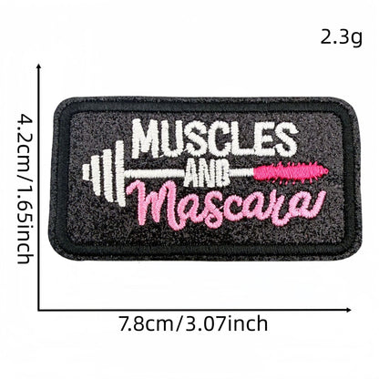 SUPERVALUECHOICE HCSEYSB000032 18Pcs Western Cowgirl Slogan Embroidered Iron On Patches Country Style Clothing DIY Appliques