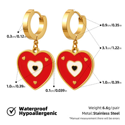 SUPERVALUECHOICE HCSETA00028 Heart-Shaped Earrings