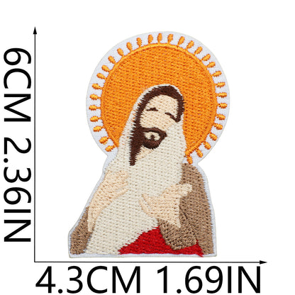 SUPERVALUECHOICE HCSEYB000010 Jesus Embroidered Fabric Patch