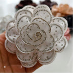 White with White Rhinestones / 1 PCS