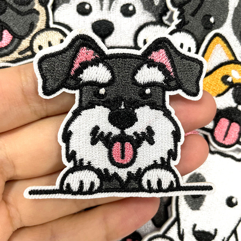 SUPER VALUE CHOICE  HCSEYB00001 Dog-themed embroidered fabric patches