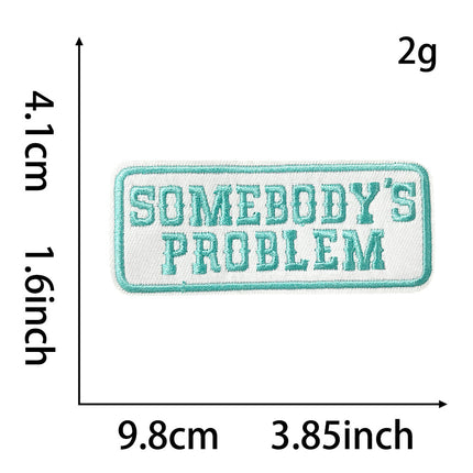 SUPERVALUECHOICE HCSEYB00021 Letter Embroidered Fabric Patch