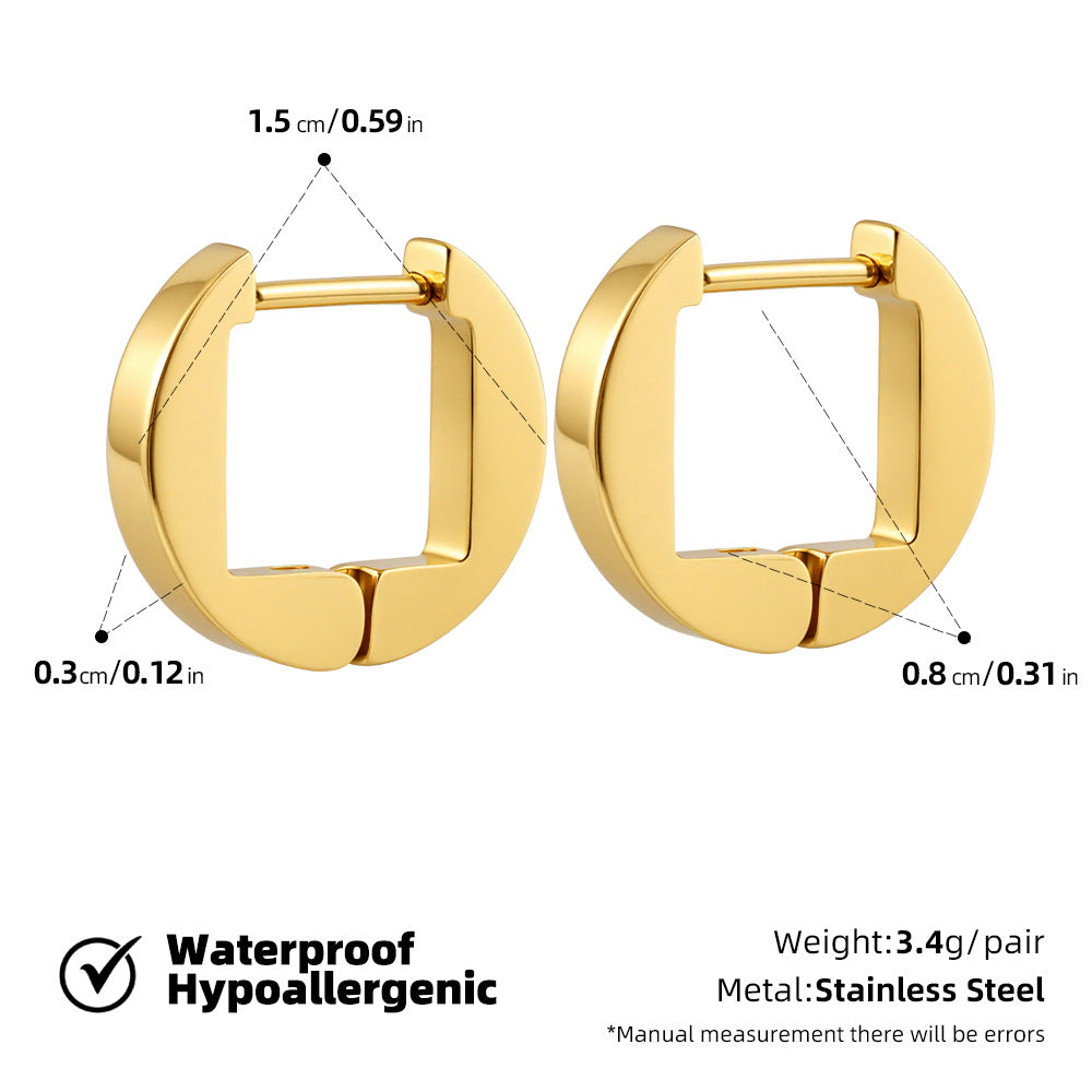 SUPERVALUECHOICE HCSETA00027 Diamond-studded triangle earrings