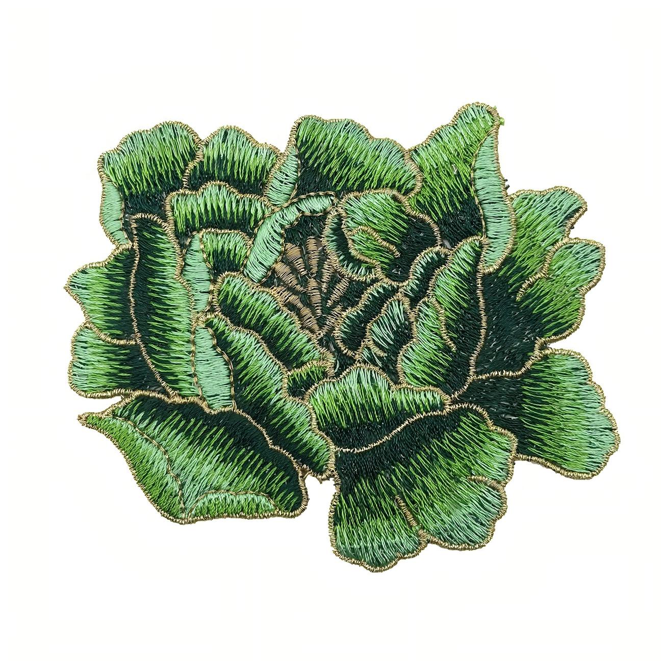 SUPERVALUECHOICE HCSEYB00063 Floral Embroidered Fabric Patches 3.93'' X 4.33''
