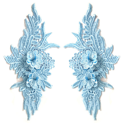 SUPERVALUECHOICE HCSEYB00132 Pair of Floral Embroidery Patches Matching Set