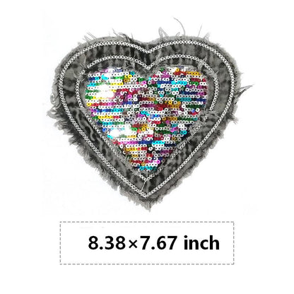 SUPERVALUECHOICE HCSEYE00006 Denim Letter embroidery clothing fabric patches